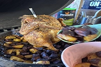 Beer Can Chicken au barbecue