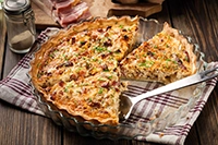 Quiche Lorraine fumée au kamado